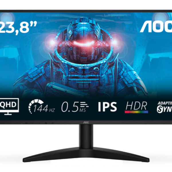 AOC B3 Q24B36X monitor komputerowy 60,5 cm (23.8") 2560 x 1440 px Quad HD LED Czarny