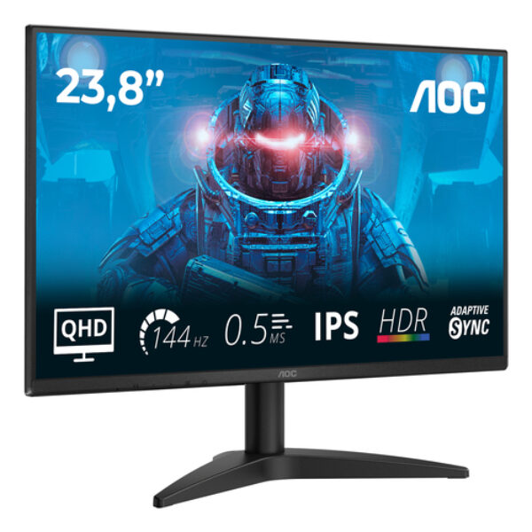 AOC B3 Q24B36X monitor komputerowy 60,5 cm (23.8") 2560 x 1440 px Quad HD LED Czarny