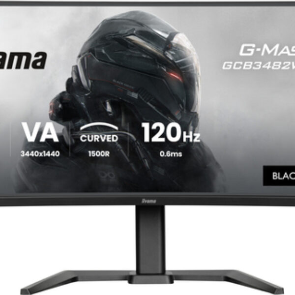 iiyama GCB3482WQSU-B1 monitor komputerowy 86,4 cm (34") 3440 x 1440 px UltraWide Quad HD LED Czarny