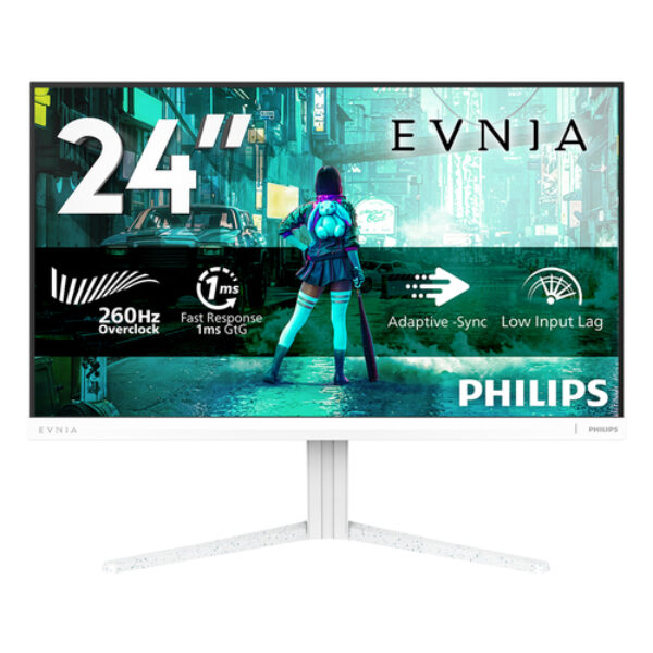 Philips 24M2N3201PL/00 monitor komputerowy 60,5 cm (23.8") 1920 x 1080 px Biały