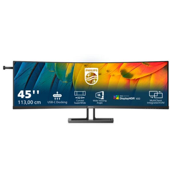 Philips 6000 series 45B1U6900C/00 monitor komputerowy 113 cm (44.5") 5120 x 1440 px UltraWide Dual Quad HD LED Czarny