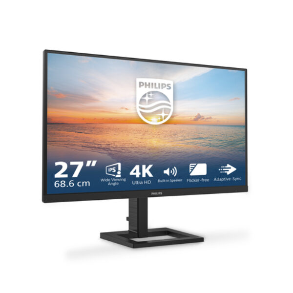 Philips 1000 series 27E1N1800AE/00 monitor komputerowy 68,6 cm (27") 3840 x 2160 px 4K Ultra HD LED Czarny