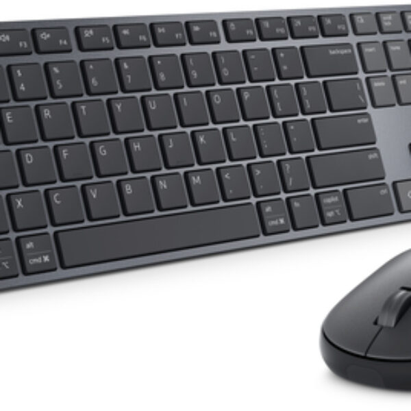 DELL Pro 7 Slim KM726 klawiatura Dołączona myszka Dom/Biuro RF Wireless + Bluetooth QWERTY Amerykański międzynarodowy Czarny