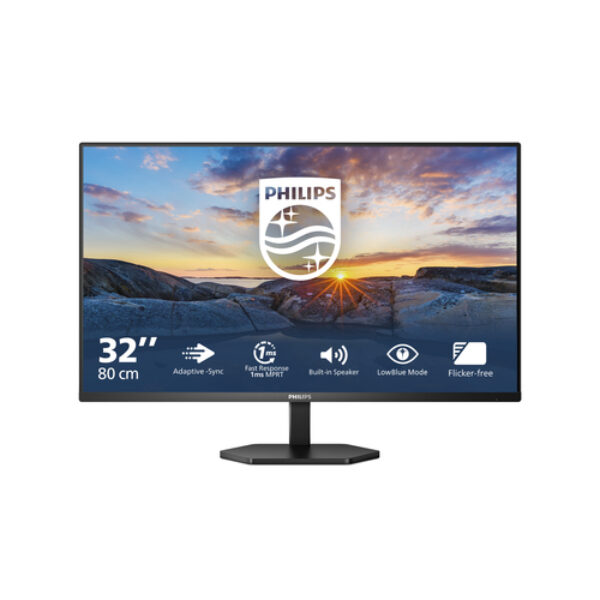 Philips 3000 series 32E1N3100LA/00 monitor komputerowy 80 cm (31.5") 1920 x 1080 px Full HD LCD Czarny