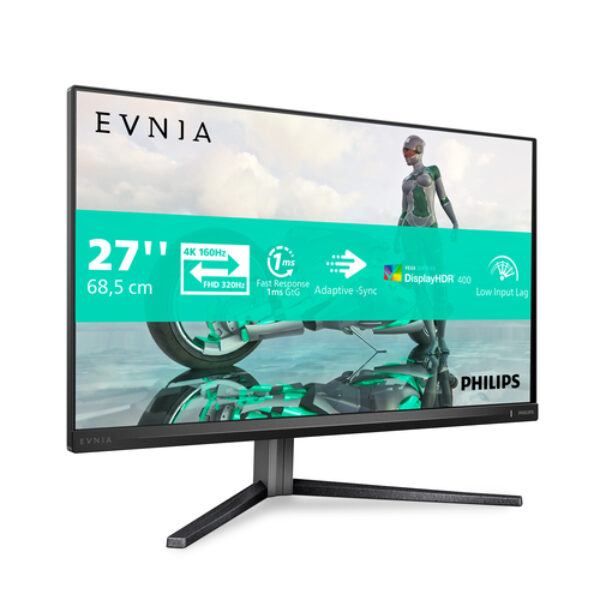 Philips Evnia 3000 27M2N3800A/00 monitor komputerowy 68,6 cm (27") 3840 x 2160 px 4K Ultra HD LCD Szary