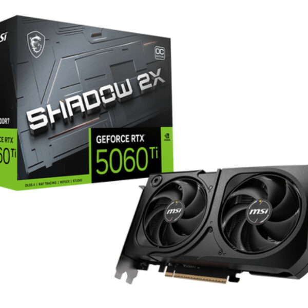 MSI GEFORCE RTX 5060 TI 8G SHADOW 2X OC PLUS karta graficzna NVIDIA 8 GB GDDR7