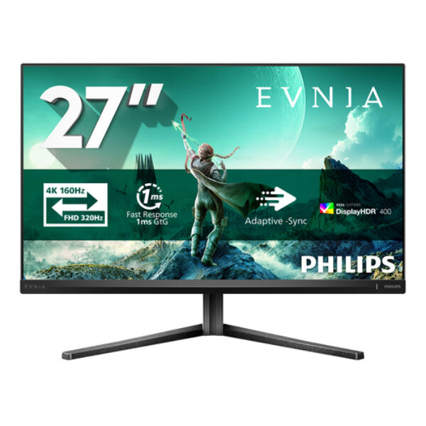 Philips Evnia 3000 27M2N3800A/00 monitor komputerowy 68,6 cm (27") 3840 x 2160 px 4K Ultra HD LCD Szary