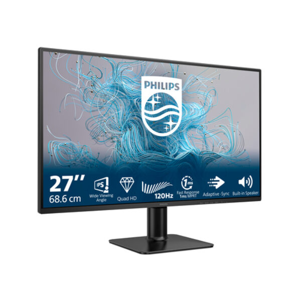 Philips 2000 series 27E2N2500/00 monitor komputerowy 68,6 cm (27") 2560 x 1440 px Quad HD LCD Czarny