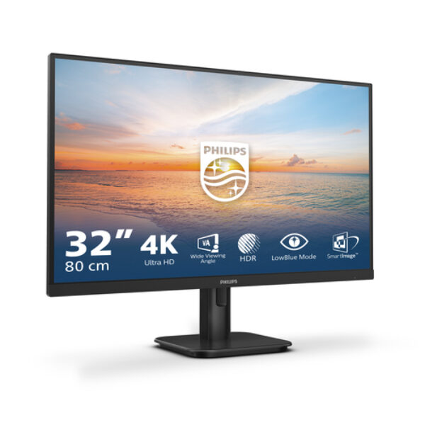Philips 1000 series 32E1N1800LA/00 monitor komputerowy 80 cm (31.5") 3840 x 2160 px 4K Ultra HD LCD Czarny