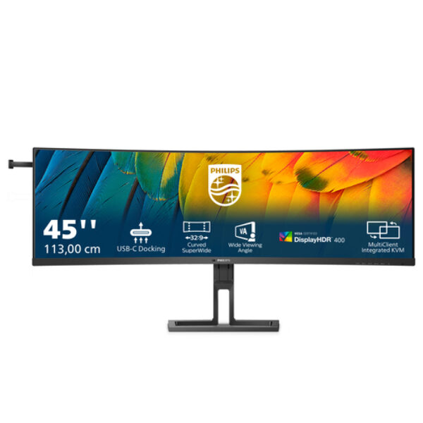 Philips 6000 series 45B1U6900C/00 monitor komputerowy 113 cm (44.5") 5120 x 1440 px UltraWide Dual Quad HD LED Czarny