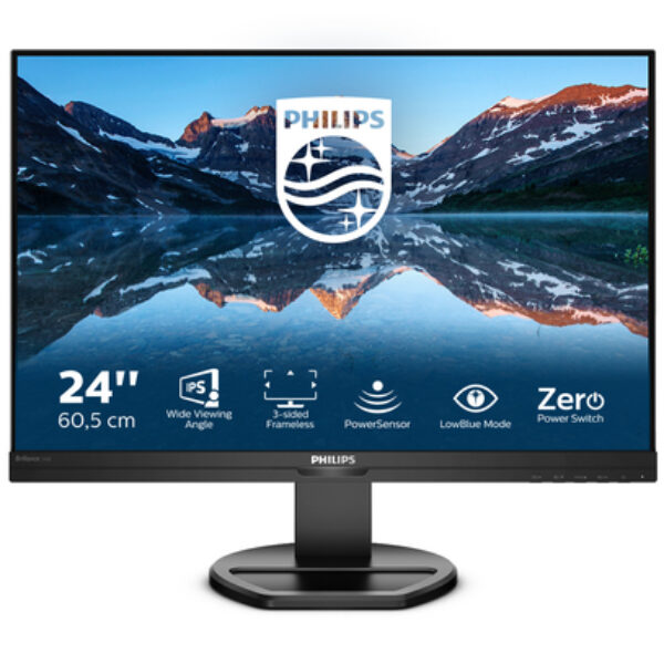 Philips B Line 240B9/00 monitor komputerowy 61,2 cm (24.1") 1920 x 1200 px WUXGA LED Czarny