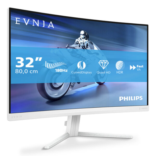 Philips Evnia 5000 32M2C5501/00 monitor komputerowy 80 cm (31.5") 2560 x 1440 px Quad HD LCD Biały