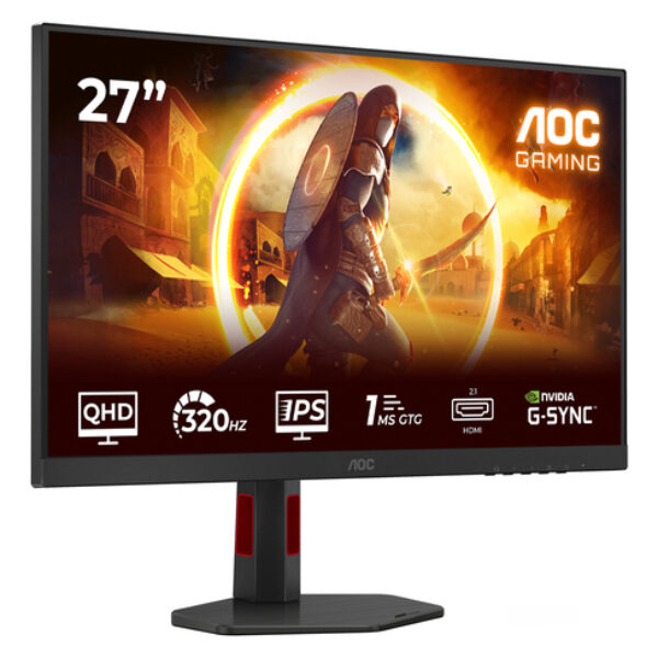 AOC G4 Q27G4SRU monitor komputerowy 68,6 cm (27") 2560 x 1440 px Quad HD LED Czarny, Czerwony