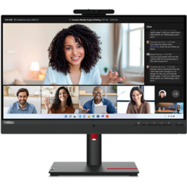 Lenovo ThinkVision T24mv-30 monitor komputerowy 60,5 cm (23.8") 1920 x 1080 px Full HD LED Czarny