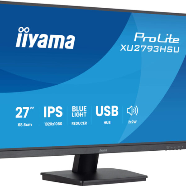 iiyama ProLite XU2793HSU-B7 monitor komputerowy 68,6 cm (27") 1920 x 1080 px Full HD LED Czarny