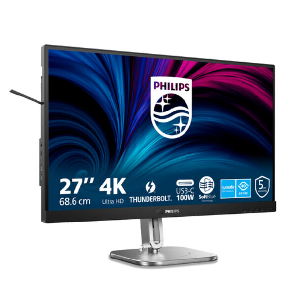 Philips 6000 series 27B2U6903/00 monitor komputerowy 68,6 cm (27") 3840 x 2160 px 4K Ultra HD LED Antracyt
