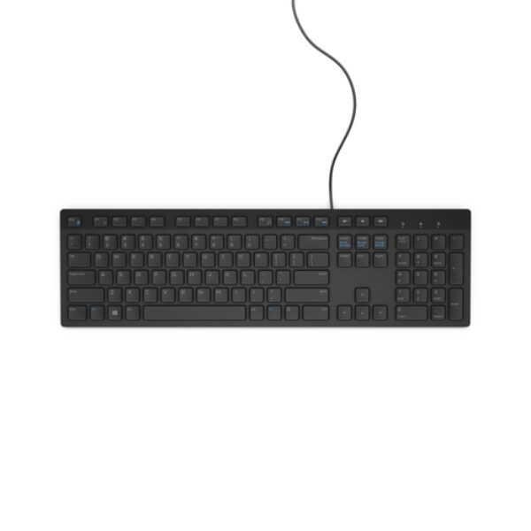 DELL Klawiatura przewodowa — KB216 - ukraińska (QWERTY) - czarna