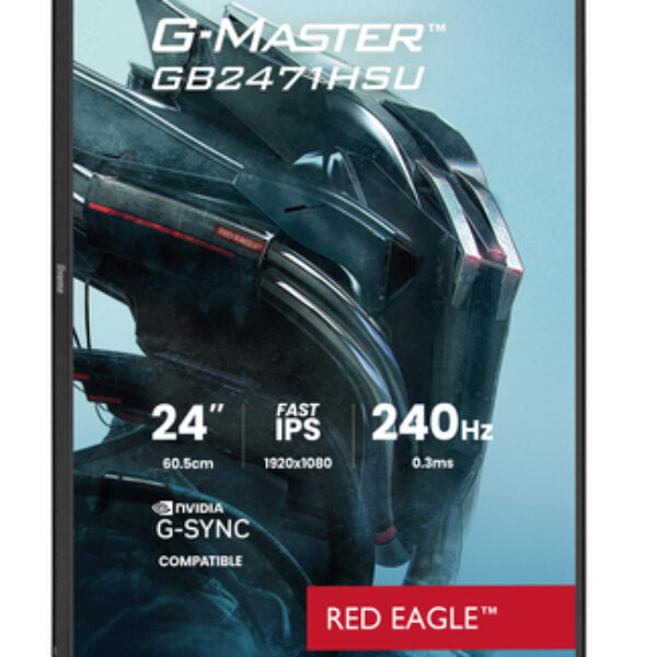 iiyama G-MASTER GB2471HSU-B1 monitor komputerowy 60,5 cm (23.8") 1920 x 1080 px Full HD Czarny