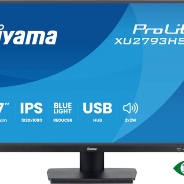 iiyama ProLite XU2793HSU-B7 monitor komputerowy 68,6 cm (27") 1920 x 1080 px Full HD LED Czarny
