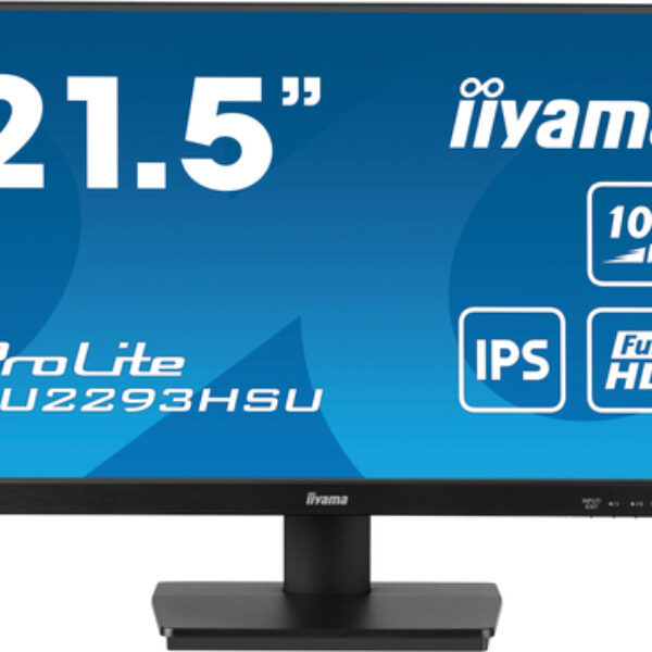 iiyama ProLite XU2293HSU-B7 monitor komputerowy 54,6 cm (21.5") 1920 x 1080 px Full HD LED Czarny