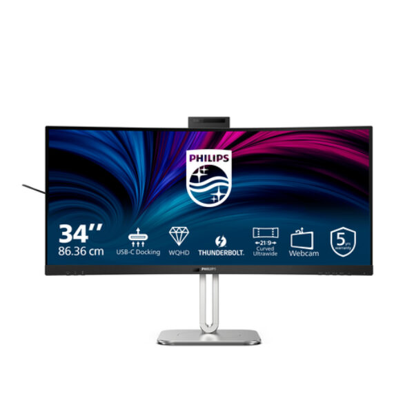 Philips 6000 series 34B2U6603CH/00 monitor komputerowy 86,4 cm (34") 3440 x 1440 px Wide Quad HD LCD Szary