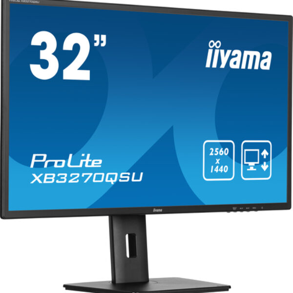 iiyama ProLite XB3270QSU-B1 monitor komputerowy 80 cm (31.5") 2560 x 1440 px Quad HD LED Czarny