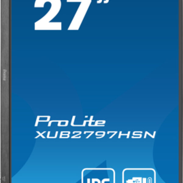 iiyama ProLite XUB2797HSN-B1 monitor komputerowy 68,6 cm (27") 1920 x 1080 px Full HD LED Czarny