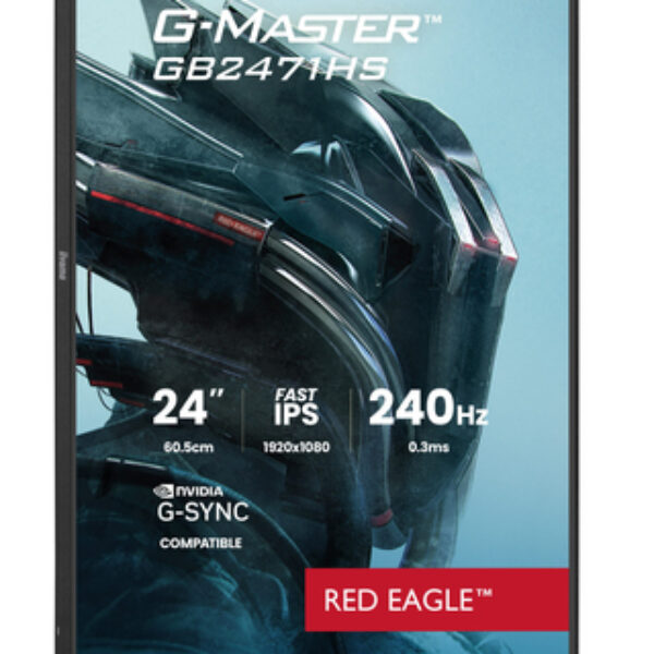 iiyama G-MASTER GB2471HS-B1 monitor komputerowy 60,5 cm (23.8") 1920 x 1080 px Full HD Czarny