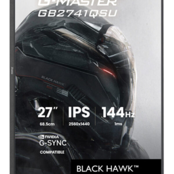 iiyama G-MASTER GB2741QSU-B1 monitor komputerowy 68,6 cm (27") 2560 x 1440 px 4K Ultra HD LED Czarny