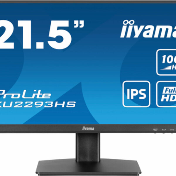 iiyama ProLite XU2293HS-B6 monitor komputerowy 54,6 cm (21.5") 1920 x 1080 px Full HD LED Czarny