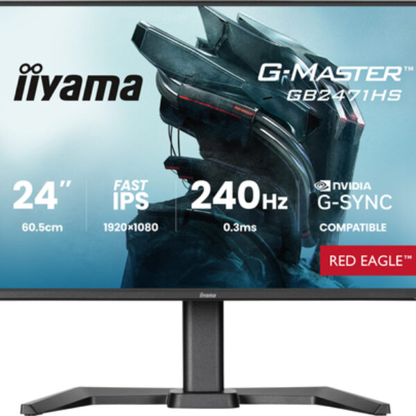 iiyama G-MASTER GB2471HS-B1 monitor komputerowy 60,5 cm (23.8") 1920 x 1080 px Full HD Czarny
