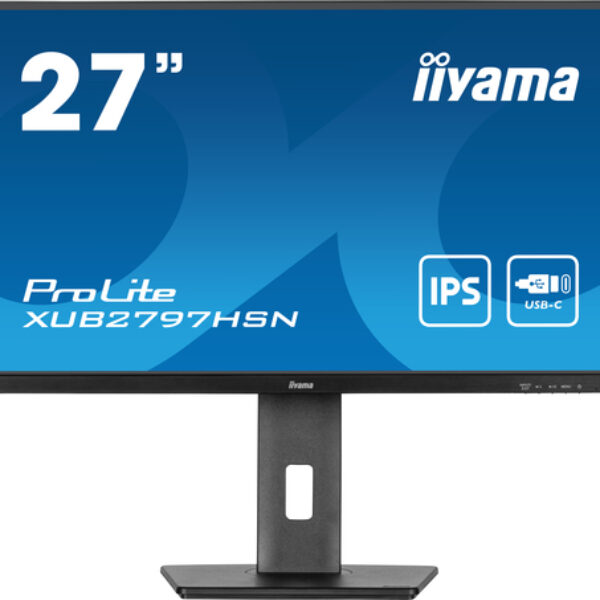 iiyama ProLite XUB2797HSN-B1 monitor komputerowy 68,6 cm (27") 1920 x 1080 px Full HD LED Czarny