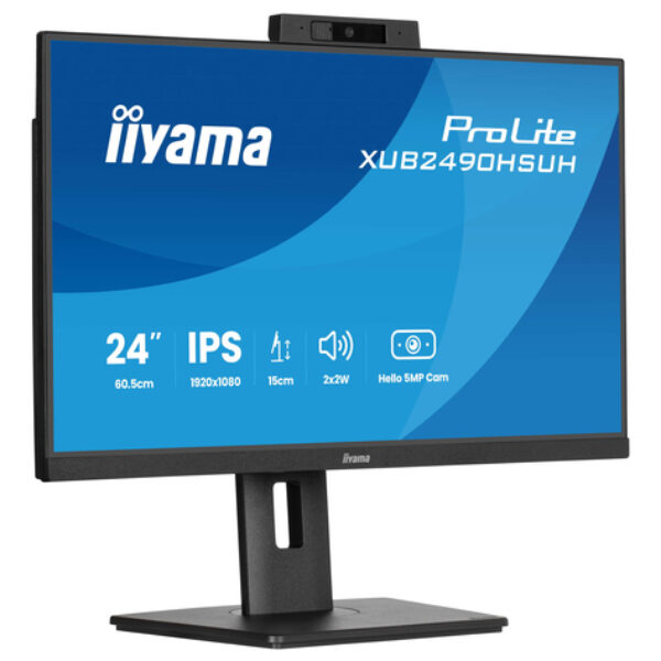 iiyama XUB2490HSUH-B2 monitor komputerowy 60,5 cm (23.8") 1920 x 1080 px Full HD LED Czarny