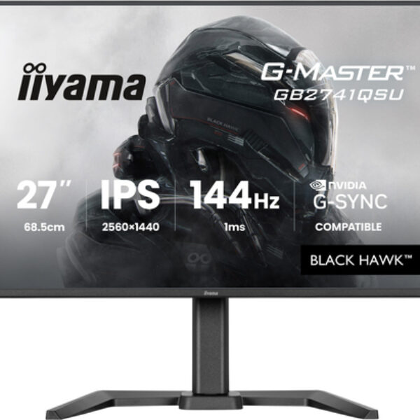 iiyama G-MASTER GB2741QSU-B1 monitor komputerowy 68,6 cm (27") 2560 x 1440 px 4K Ultra HD LED Czarny