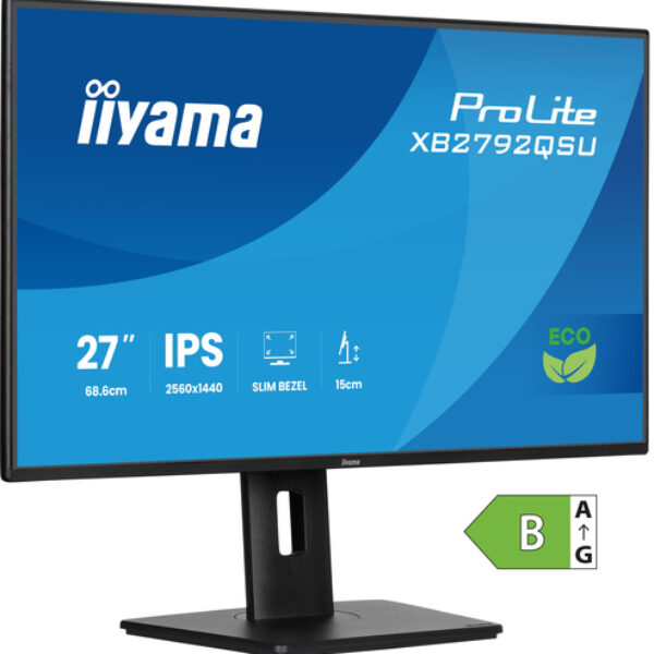 iiyama ProLite XB2792QSU-B1 monitor komputerowy 68,6 cm (27") 2560 x 1440 px Quad HD LED Czarny