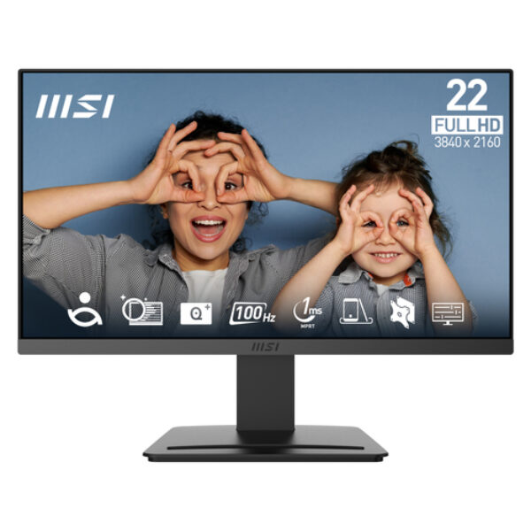 MSI PRO MP223 E2 monitor komputerowy 54,5 cm (21.4") 1920 x 1080 px Full HD LED Czarny