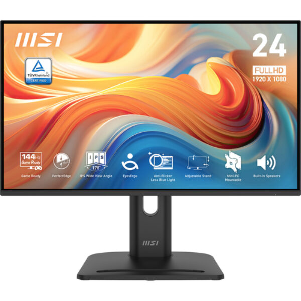 MSI Pro MP245PG E14 monitor komputerowy 60,5 cm (23.8") 1920 x 1080 px Full HD LCD Czarny