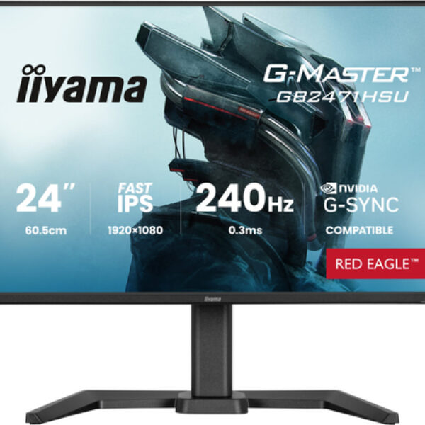 iiyama G-MASTER GB2471HSU-B1 monitor komputerowy 60,5 cm (23.8") 1920 x 1080 px Full HD Czarny