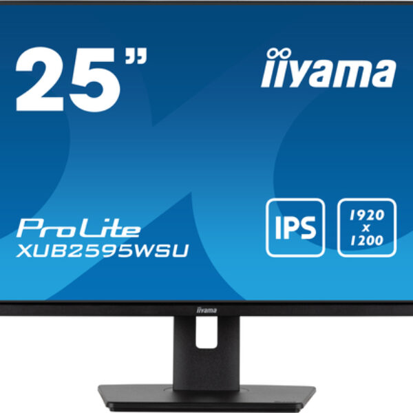 iiyama ProLite XUB2595WSU-B5 monitor komputerowy 63,5 cm (25") 1920 x 1200 px WUXGA LED Czarny