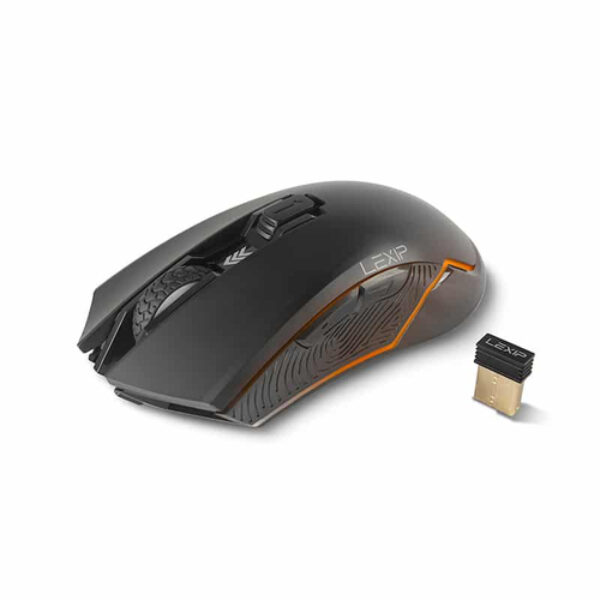 Lexip AR18 myszka Gaming Po prawej stronie RF Wireless + USB Type-A Optyczny 4800 DPI