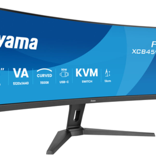 iiyama G-MASTER 45"LCD Curved Bus. UWQHD monitor komputerowy 113 cm (44.5") 5120 x 1440 px Dual QHD LED Czarny