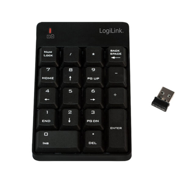 LogiLink ID0120 klawiatura numeryczna Laptop RF Wireless Czarny