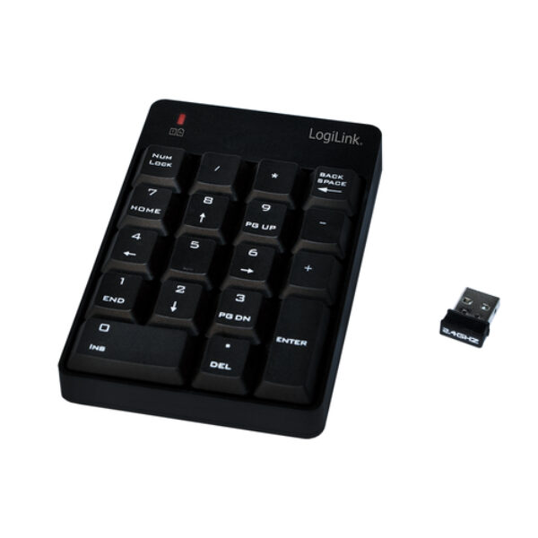LogiLink ID0120 klawiatura numeryczna Laptop RF Wireless Czarny