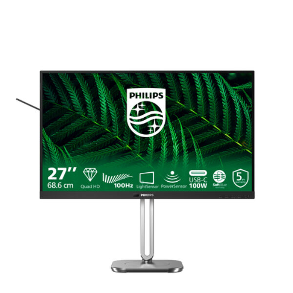 Philips 5000 series 27B2G5601/00 monitor komputerowy 68,6 cm (27") 2560 x 1440 px Quad HD LCD Czarny