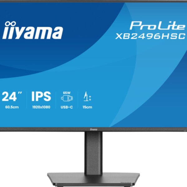 iiyama ProLite XB2496HSC-B1 monitor komputerowy 60,5 cm (23.8") 1920 x 1080 px Full HD LED Czarny