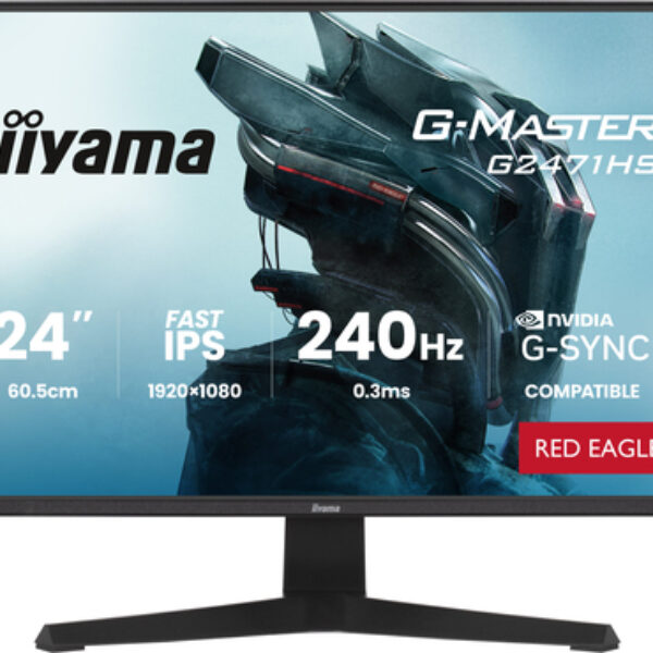 iiyama G-MASTER G2471HS-B1 monitor komputerowy 60,5 cm (23.8") 1920 x 1080 px Full HD Czarny