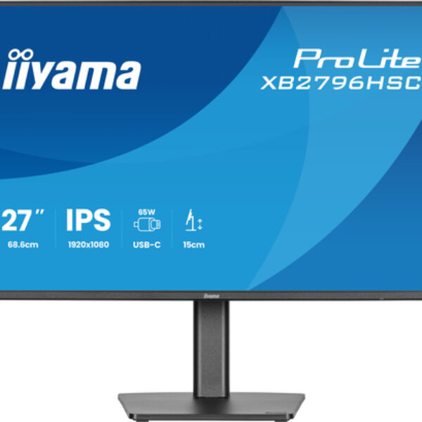 iiyama ProLite XB2796HSC-B1 monitor komputerowy 68,6 cm (27") 1920 x 1080 px Full HD LED Czarny