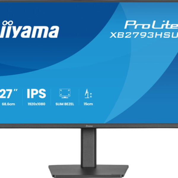 iiyama ProLite XB2793HSU-B1 monitor komputerowy 68,6 cm (27") 1920 x 1080 px Full HD LED Czarny