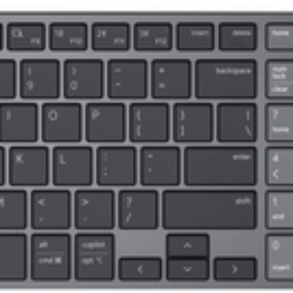 DELL Pro 7 KM746 klawiatura Dołączona myszka Uniwersalne RF Wireless + Bluetooth QWERTY Amerykański międzynarodowy Grafitowy
