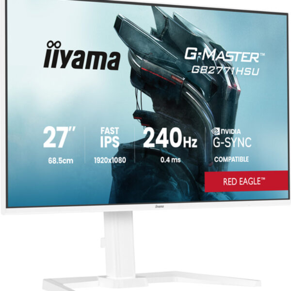 iiyama G-MASTER GB2771HSU-W1 monitor komputerowy 68,6 cm (27") 1920 x 1080 px Full HD LCD Biały